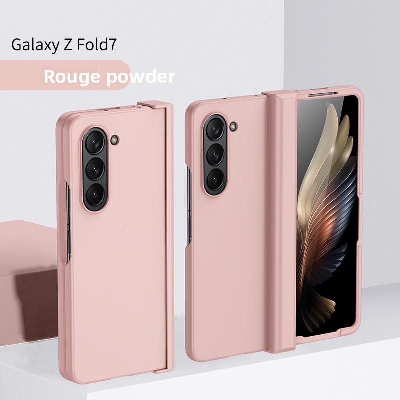 Жесткий чехол с текстурой PC и защитой шарнира для Samsung Galaxy Z Fold 7 6 5 3 4 ZFold7, полный комплект, защитная крышка
