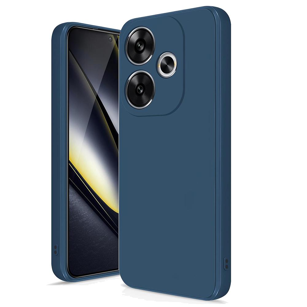 Роскошный квадратный силиконовый мягкий чехол для Xiaomi POCO F6 X6 F5 X5 F4 X4 F3 X3 Pro 5G Candy Color Matte Cover Противоударный тонкий чехол