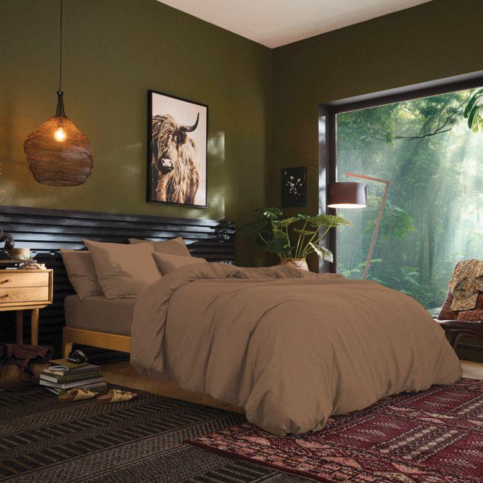 Housse de couette 140 x 200 cm "Prémium" pour lit 1 place - Prémium Taupe