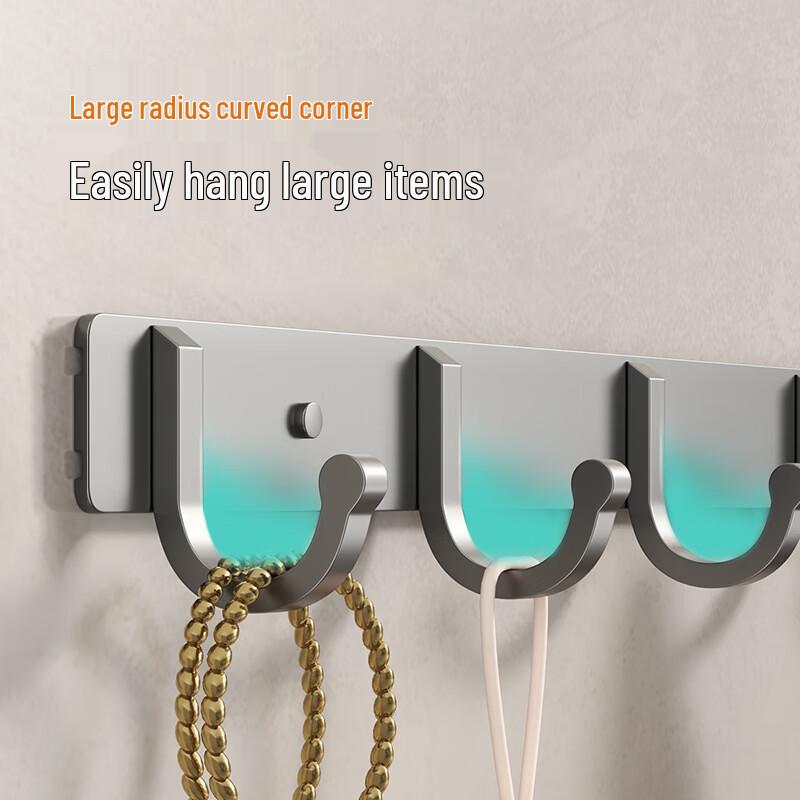 Cmaos 7-Hook Bathroom Wall Hanger