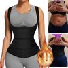 Women Compression Vest Sauna Sweat Suit Waist Trainer Belt Slimming Shirt Body Shaper Workout Tank Tops Shapewear Fitness Sauna Undershirt