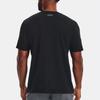 Under Armour Letter Print Crew Neck Short Sleeve T-Shirt Men Tops Black 1361903-003