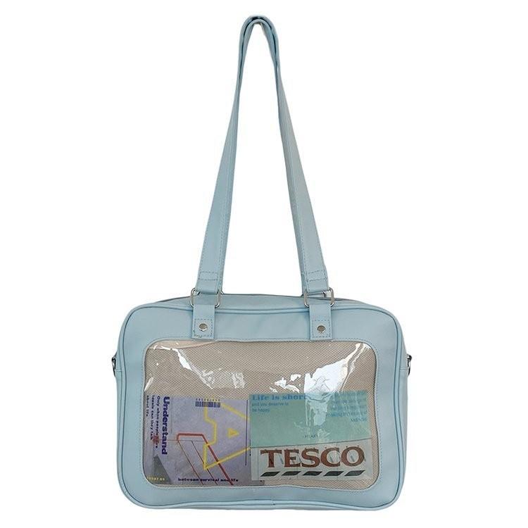 Adorable Colorful Large Tote Bag For Girls Soft Casual Jelly Design Waterproof Crossbody Style