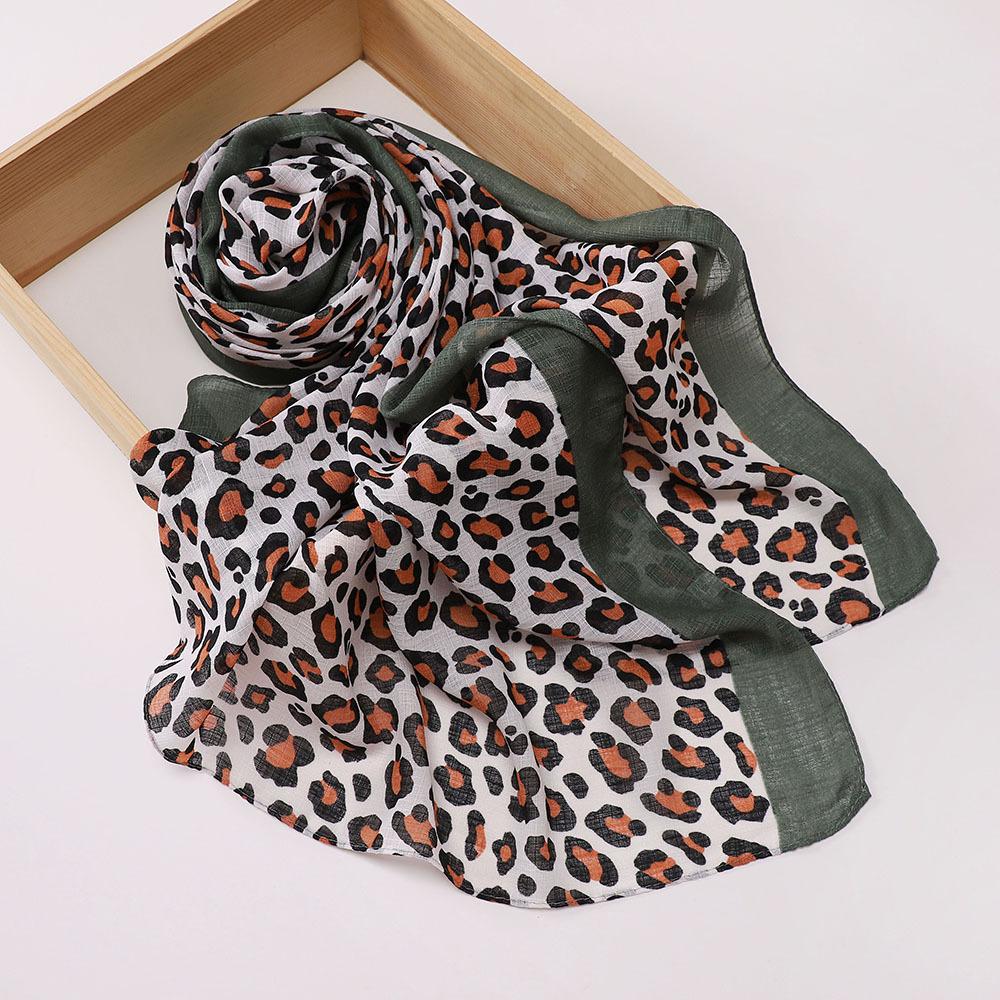 Malaysia Indonesia Leopard Print Headscarf, Women's Fashion Headscarf