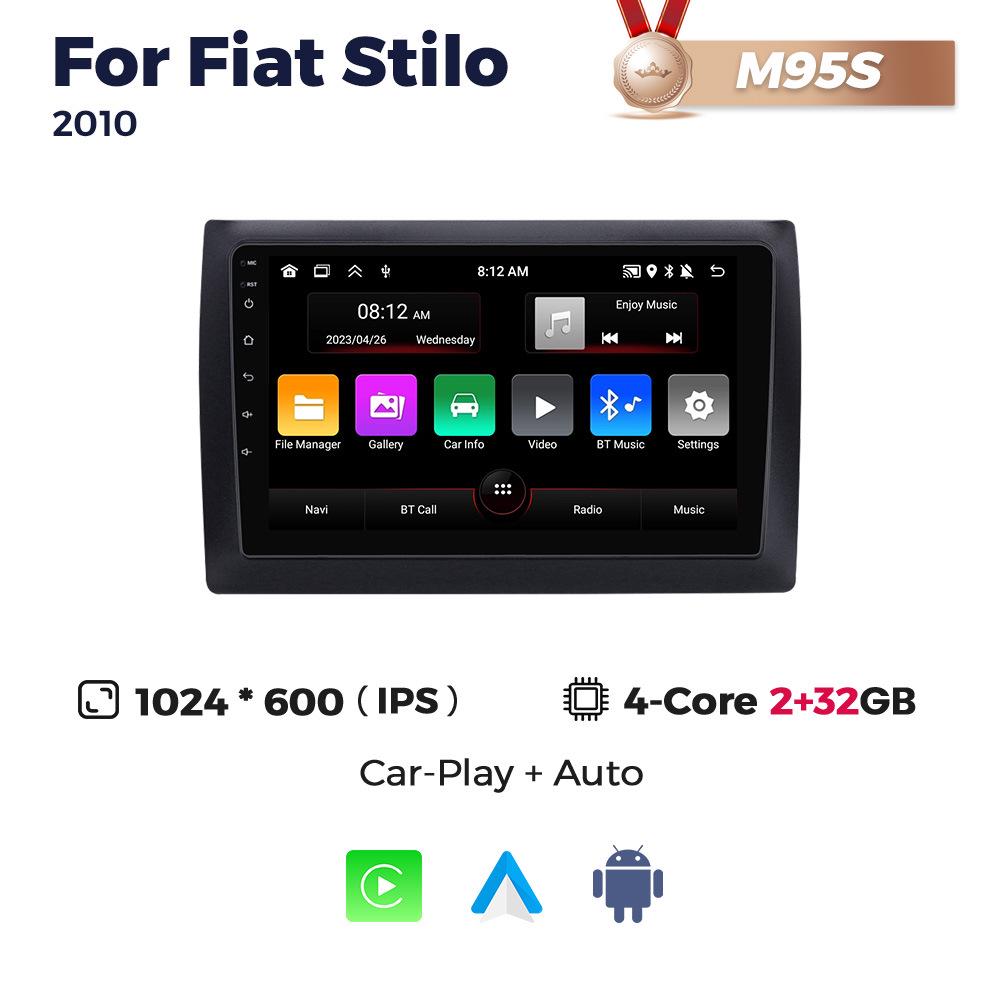 Fiat Stilo 2010 Android Навигация и Bluetooth Carplay Мультимедийный Экран