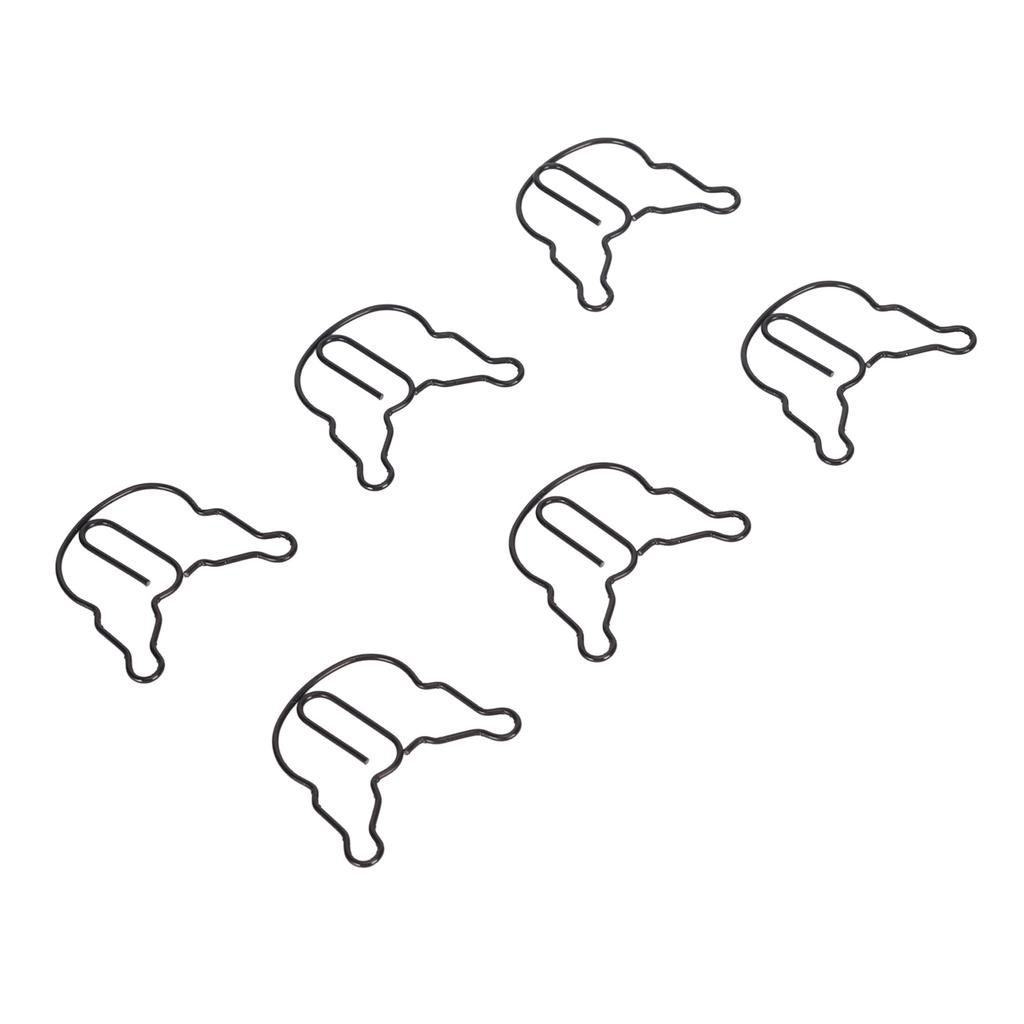 100 шт. Бумажные скрепки Противоскользящие Мультяшные Милые Легкие Скрепки для Офиса Школы Ежедневно