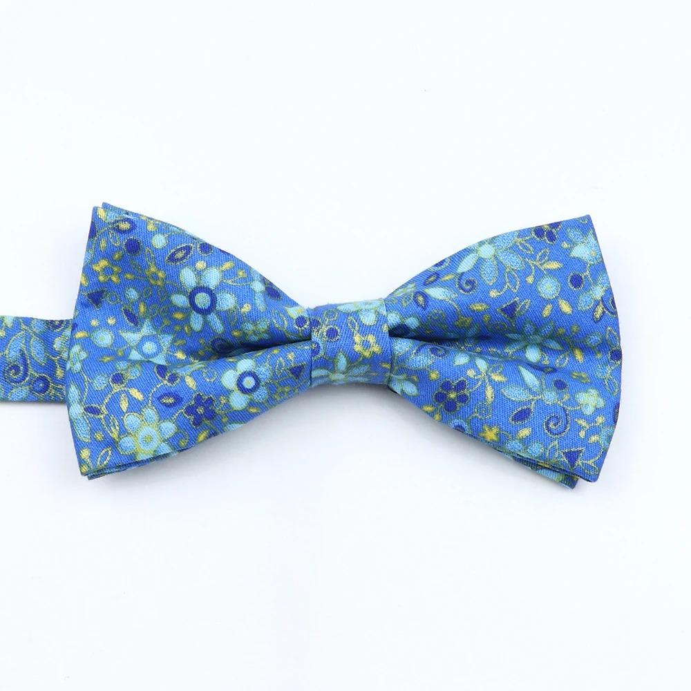 Floral Cotton Bowtie Elephants Whales Flower Pattern Parent Children Family Set Colorful Butterfly Wedding Party Accessory Gifts
