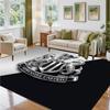 Newcastle United Football Design Crystal Velvet Rug Soft Decorative Mat for Bedroom Entrance