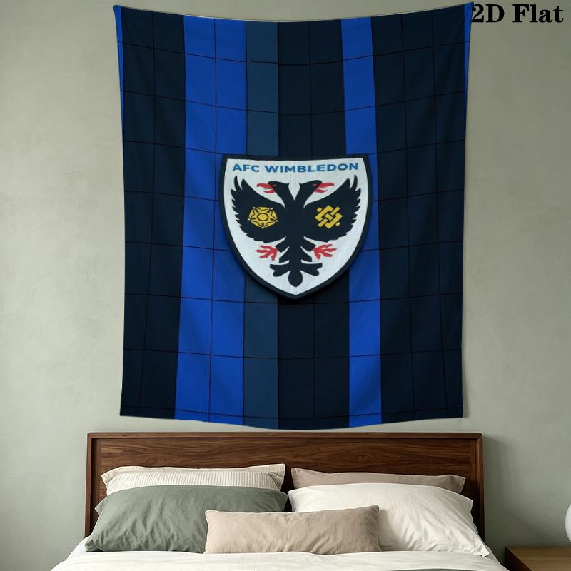 AFC Wimbledon Wall Tapestry Aesthetic Wall Hanging Printed Fabric Blanket Decorative Tapestries for Bedroom Living Room Home Decor