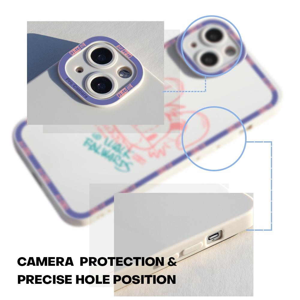 Phone Case Soft Rubber TPU Cellphone Casing Full Cover Camera Protection Design Shockproof Cover for Huawei Honor Xiaomi Redmi