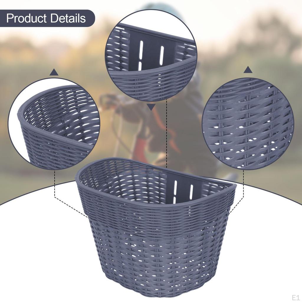Front Kids Bike Basket Easy to Install Universal Sturdy Convenient Weatherproof Accessories