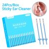 24PCS/Box Silicone Disposable Ear Swabs Soft Ear Wax Removal Tool New Sticky Ear Swabs  Adults