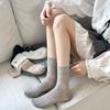Women Socks Ballet Style Sweet Girls Black White Gray Socks Cute Bow Embroidery Hollow Out Mesh Thin Breathable Loose Long Socks