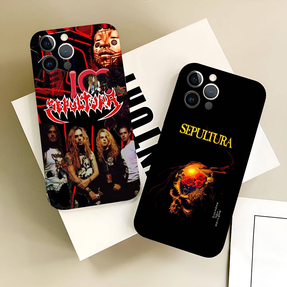 Heavy Metal Band Sepultura Phone Case Black Silicone Soft Shell For IPhone 17 16 15 14 13 12 11 Air Pro Max Plus Hot Sale