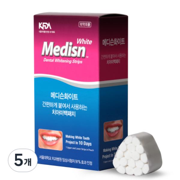 Medicine White Teeth Whitening Patch 20p, 5 Pieces