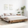 Bed Frame Without Mattress Rustic Wood Look 200x200 Cm Engineered Wood