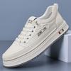 Men's Shoes 2025 Spring New Soft-soled Men's Casual Leather Shoes Trendy Shoes Board Shoes White Shoes Men