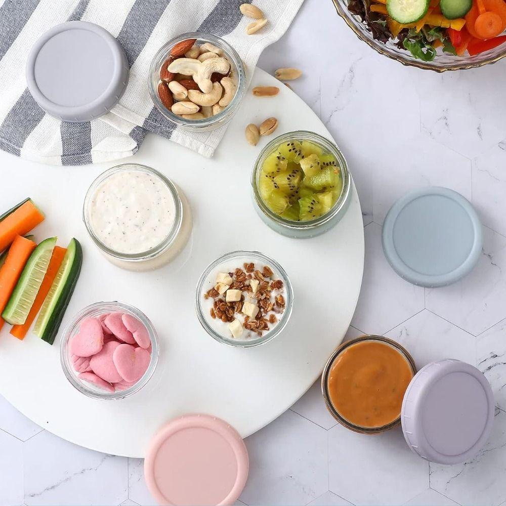 6 шт. с крышкой Соусница 70 мл Контейнер для заправки для салата Многоцелевая банка для специй На открытом воздухе