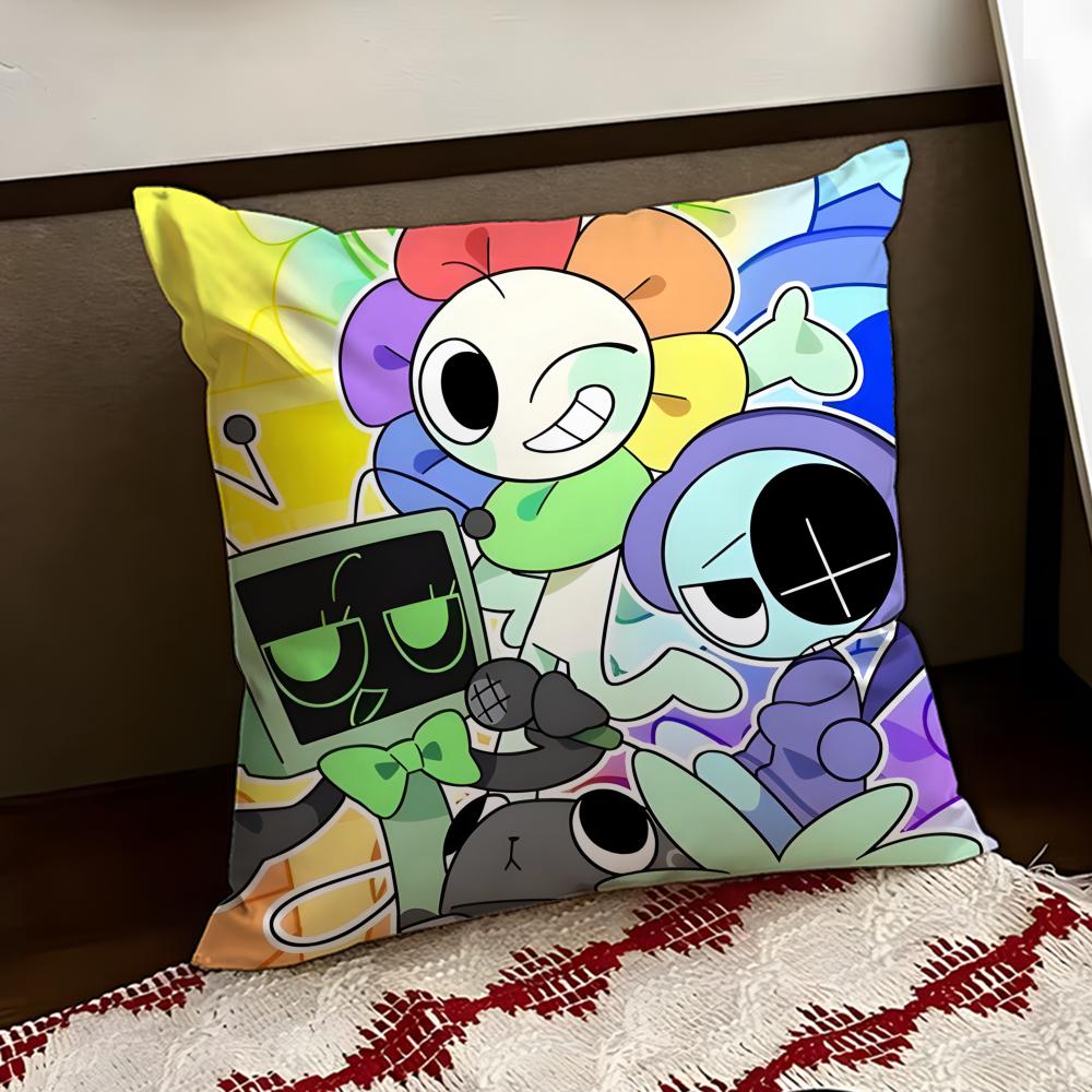 Game DDandys WWorld Cushion Cover Reversible Soft Durable Pillow Cover Home Car MultiScene Use for Daily Comfort