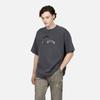 Evisu Мужская футболка оверсайз с металлическим принтом логотипа Aw23 Топы Темно-серый 2EAGNM3TS5186BZCT