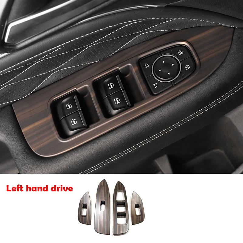LHD RHD For GWM Great Wall Tank 300 -2025 carbon fiber Window Glass Lift Button Trim Switch Cover Door Armrest Panel Sticker