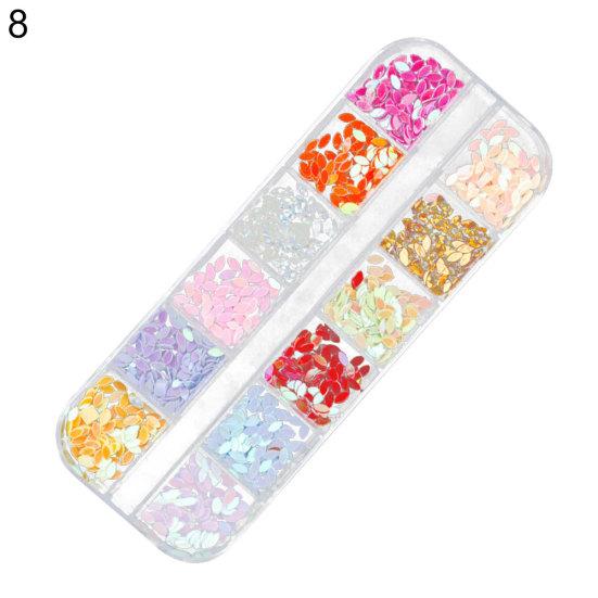 Нейл-арт бабочка звезда сердце круг блестки своими руками блестящие хлопья маникюр декор