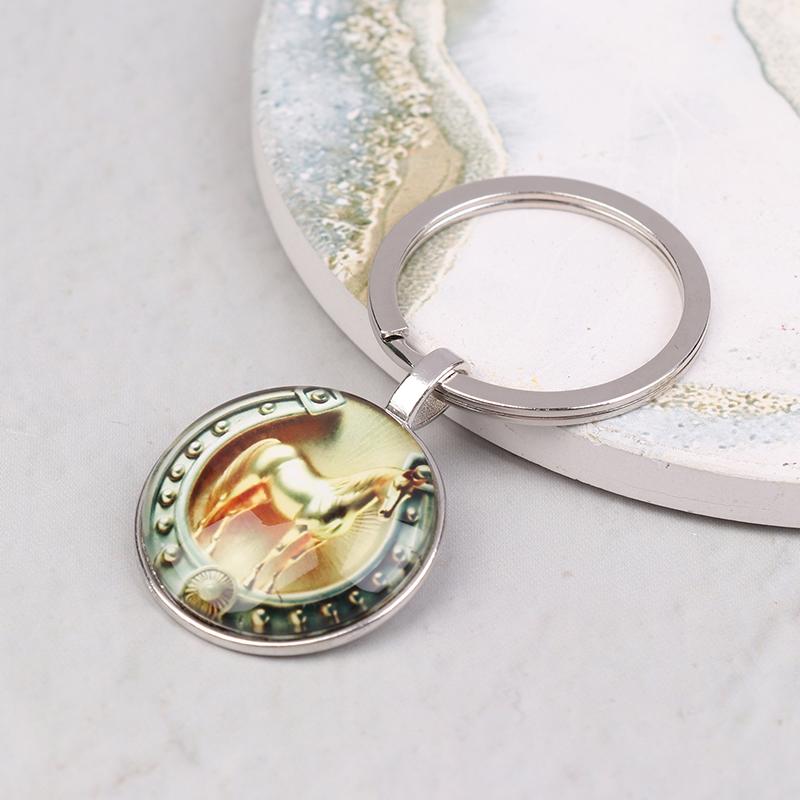 Брелки с узором года Лошади по Зодиаку 2026, аксессуары для сумки, подвески для автомобиля, украшение для дома, животное, ювелирное изделие, брелок, подарок