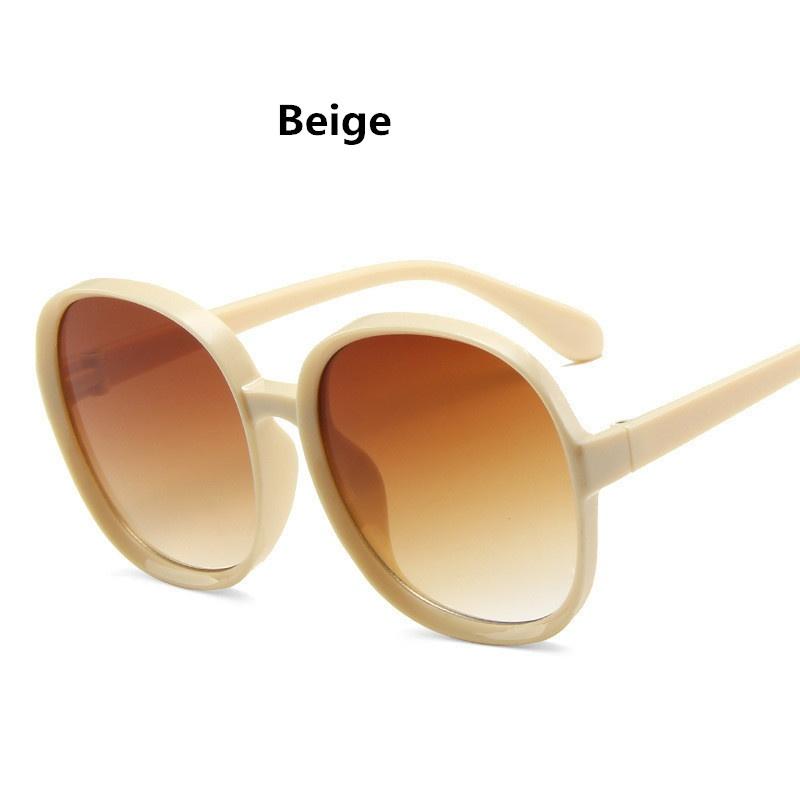 Круглые солнцезащитные очки женские большие фирменные дизайны женские модные мужские пластиковые уличные градиентные солнцезащитные очки UV400 Gafas De Sol