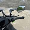 Universal Motorcycle Rearview Mirror Aluminum Alloy Flip-Up Blade Style Side Commuting