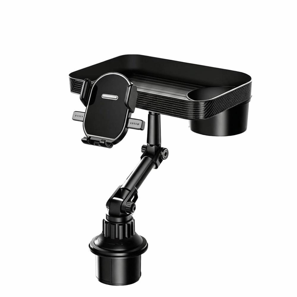 Portable Car Organizer Tray Attachable Storage Rack Car Accessories Car Cup Holder Tray Eating