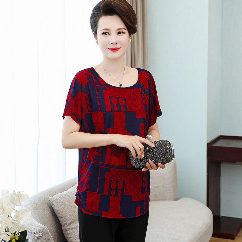 Женская модная повседневная футболка с короткими рукавами и сотнями принтов, свободные дышащие топы