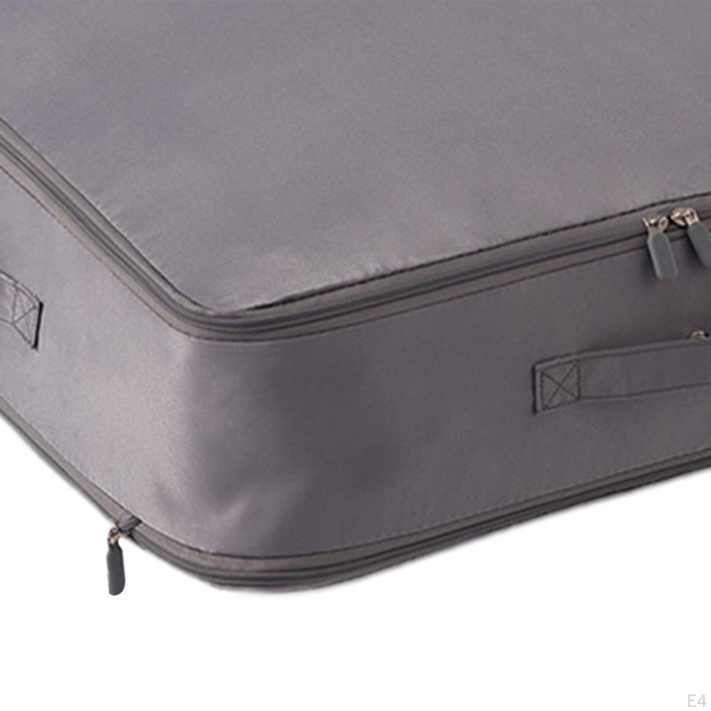 Компактный самосжимающийся органайзер, сумка для хранения одежды с ручкой на молнии для