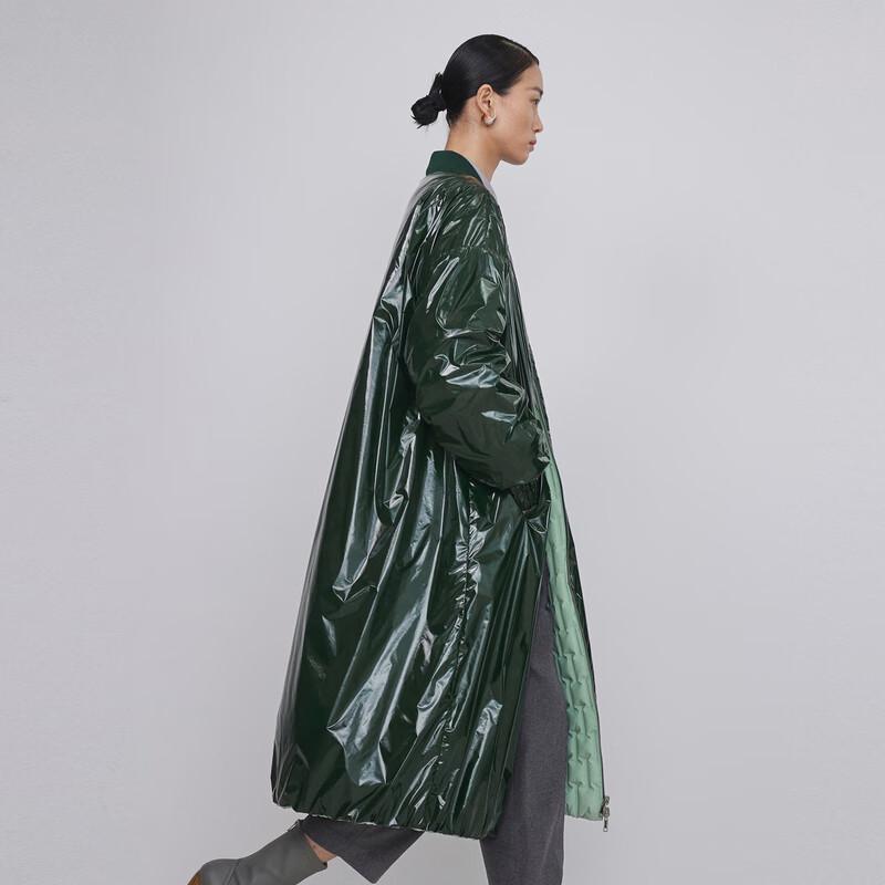 Less Женская свободная прямая очень длинная пуховая куртка Зима 2023