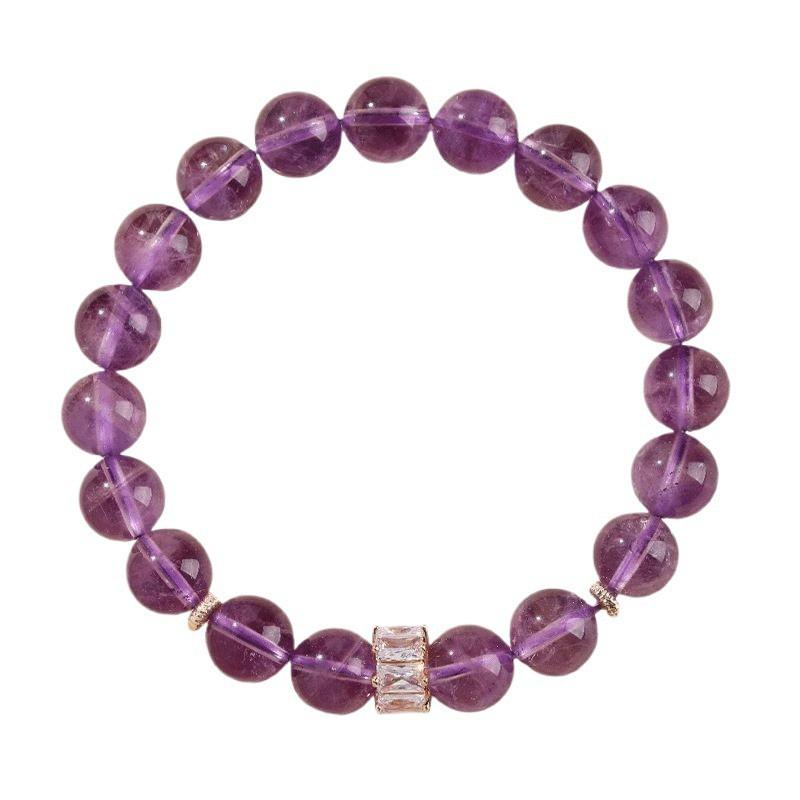 Natural Yellow Quartz Crystal Bracelet Women Lucky Wealth Attracting Beaded Wristband Fresh Sweet Style