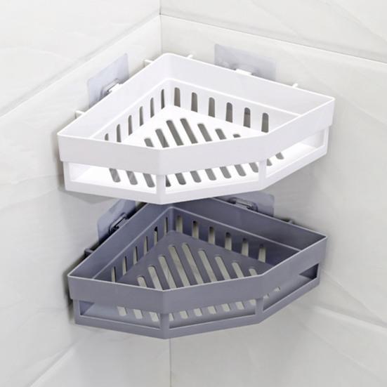 Настенный стеллаж для хранения вещей, угловая душевая кабина, прочная, несущая, простая в установке, съемная полка для душа с дренажным отверстием