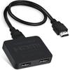 Avedio links HDMI Сплиттер 4K@60Гц, HDMI Сплиттер 1 вход 2 выхода, HDMI Сплиттер только для 2 одинаковых экранов (зеркальные экраны), Поддержка 3D Dol-by Vision Atmos