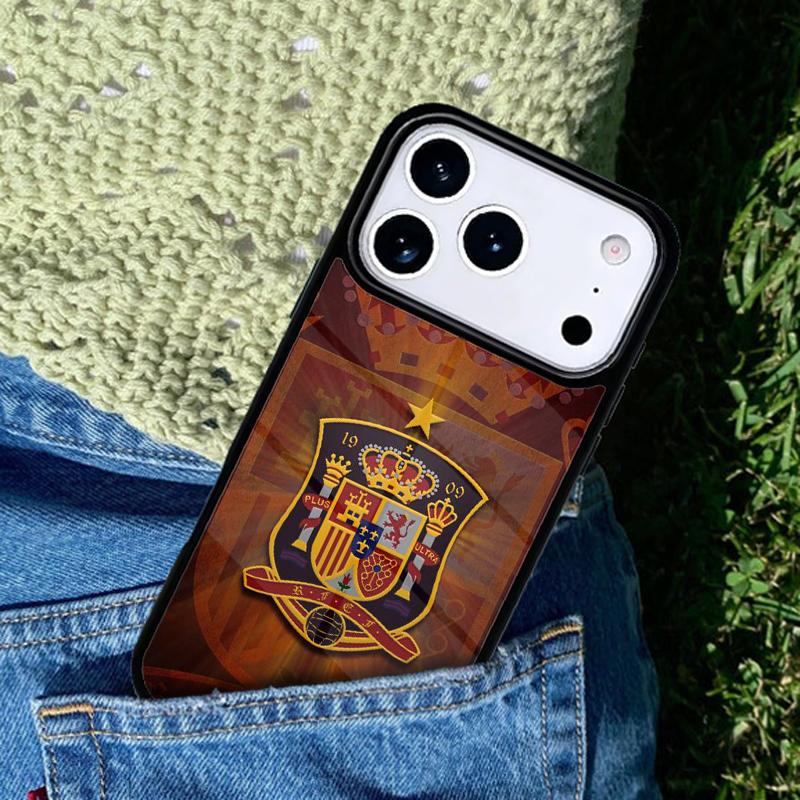 Испания Испанский флаг Чехол для телефона Для iPhone 17 AIR 16 Pro Max 15 14 Pro 11 12 13 Ударопрочный силиконовый чехол