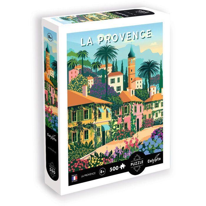 Puzzle - SENTOSPHERE - Calypto - 500 pieces - La Provence - Toucher soyeux - Des 8 ans