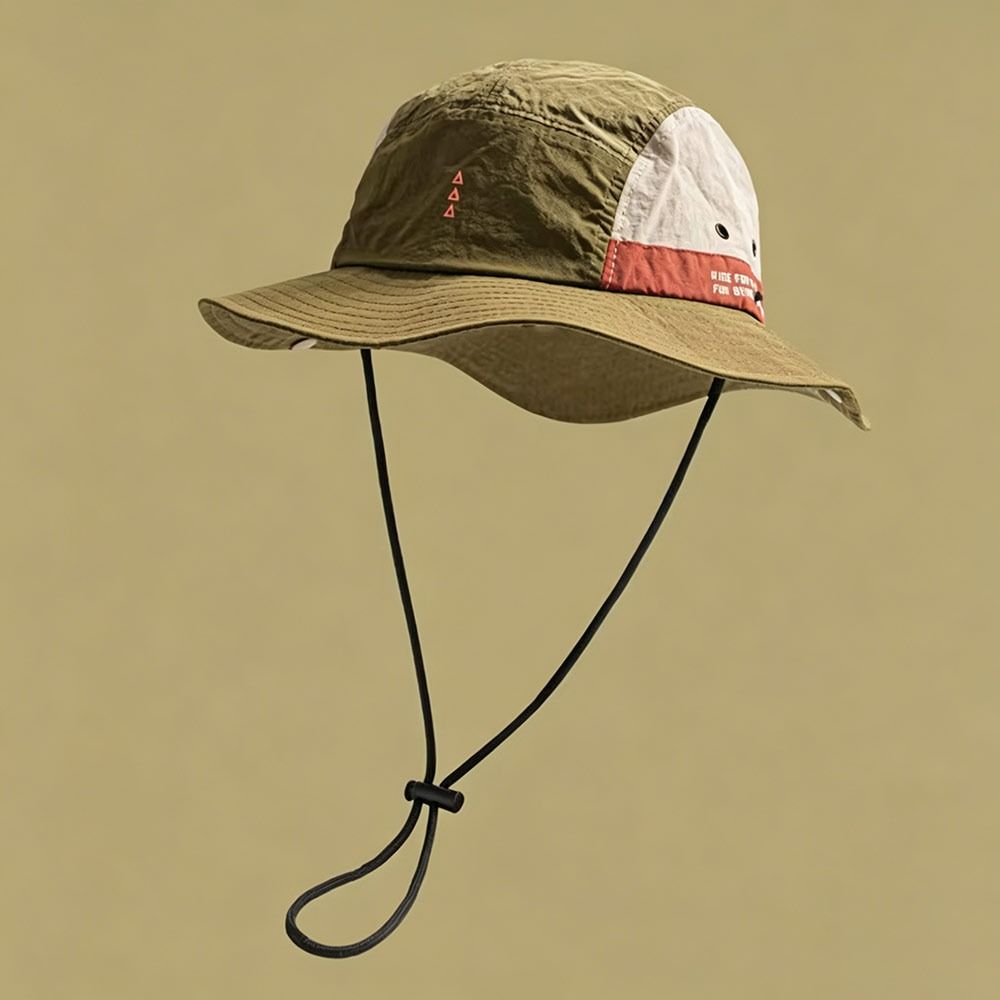 Quick-Drying Sun Hat Breathable Fisherman Cap Vintage Bucket Hat Camping