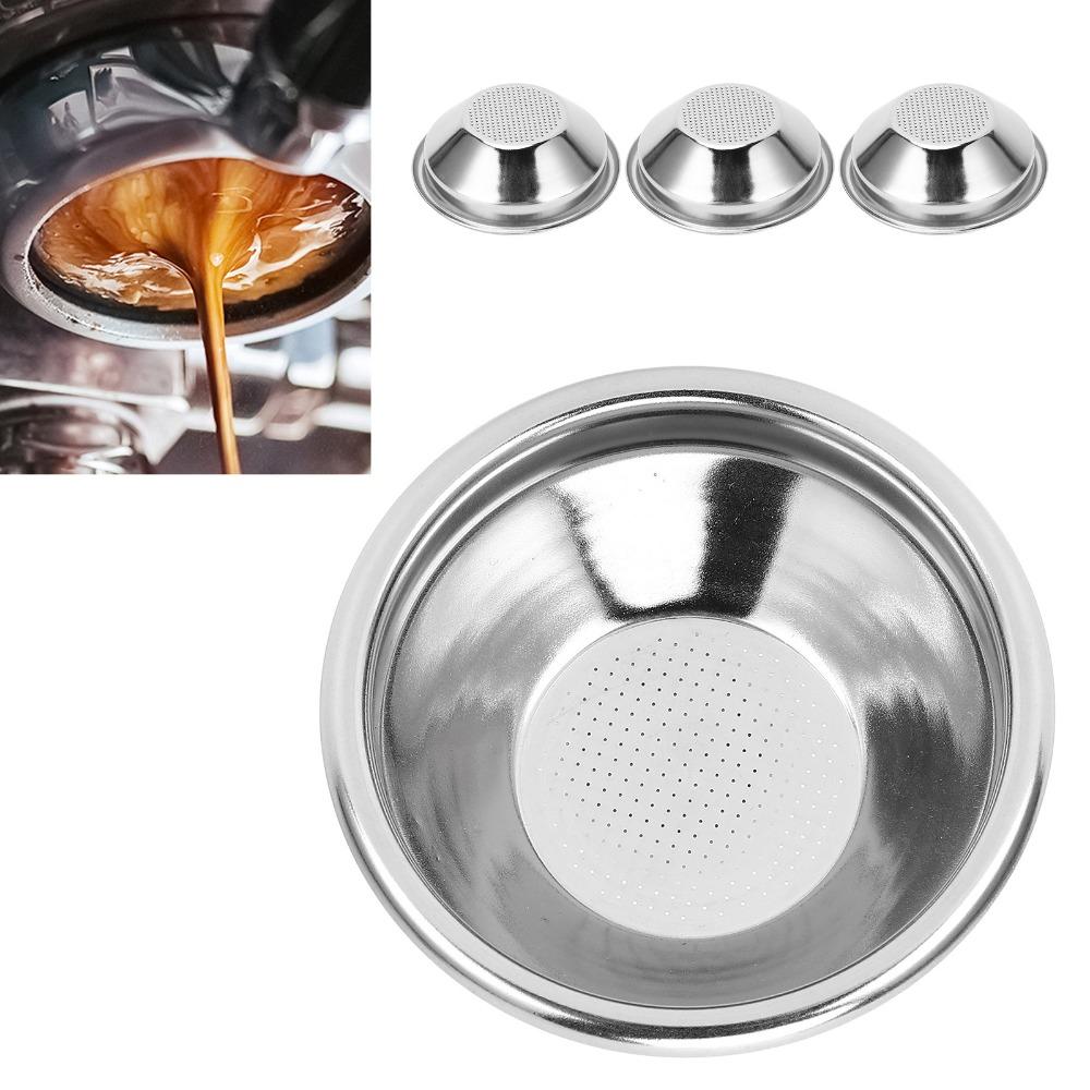 3pcs set Stainless Steel Espresso Filter Basket Portafilter Filter Basket For Espresso Machine