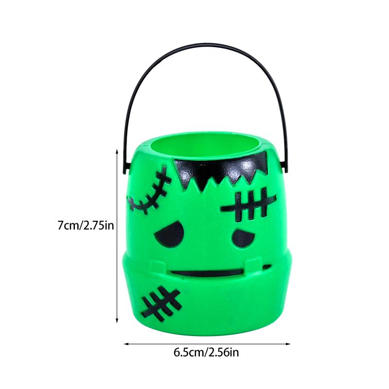 1/6Pcs Pumpkin Bucket Container Kids Trick or Treat Gift Favors Box Cookie Snack Holder Halloween Party Props Home Decoration