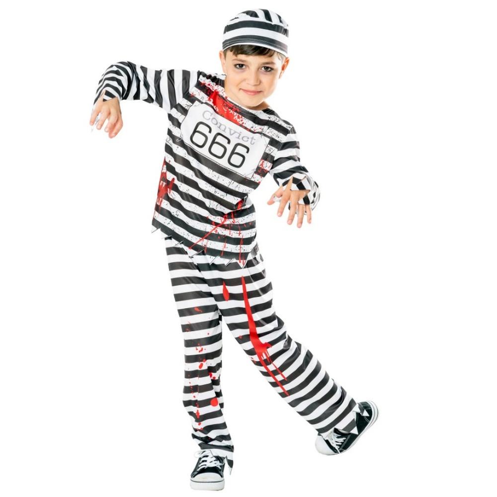 Bristol Novelty Boys Convict Zombie Costume