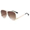 JYL TS Halara oversized aviator sunglasses, double bridge metal shades, UV protection eyewear