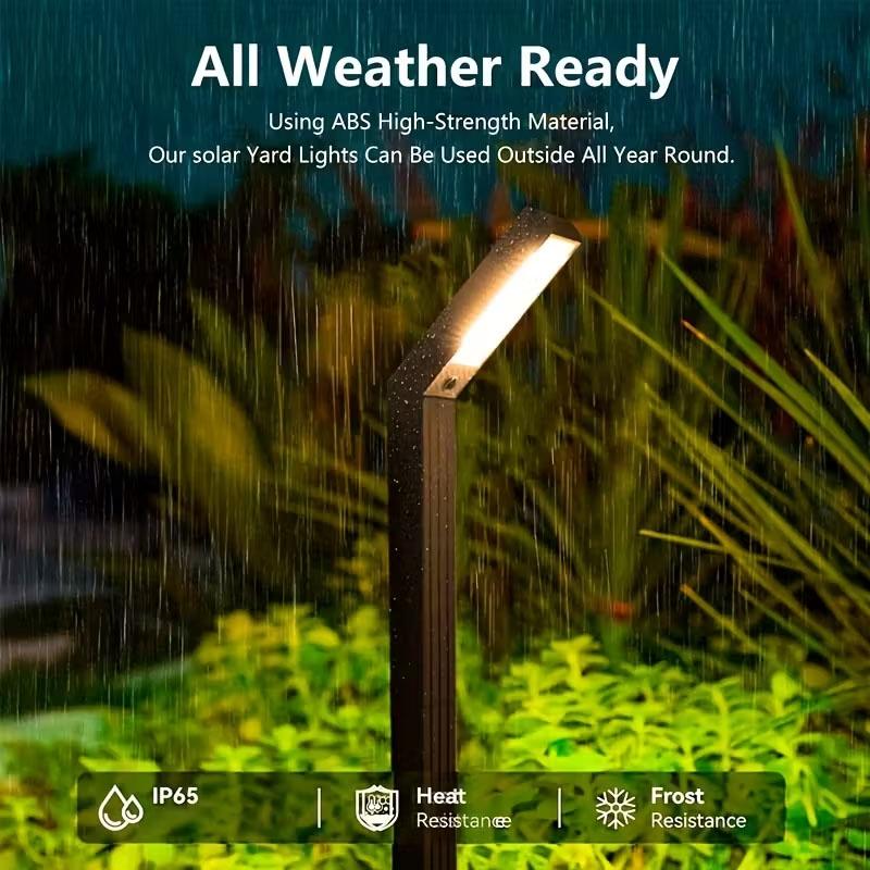 3colors Solar Ground Light RGB Light Light Sensing Intelligence Outdoor Pathway Lighting Solar Garden Lights Durable Plastic