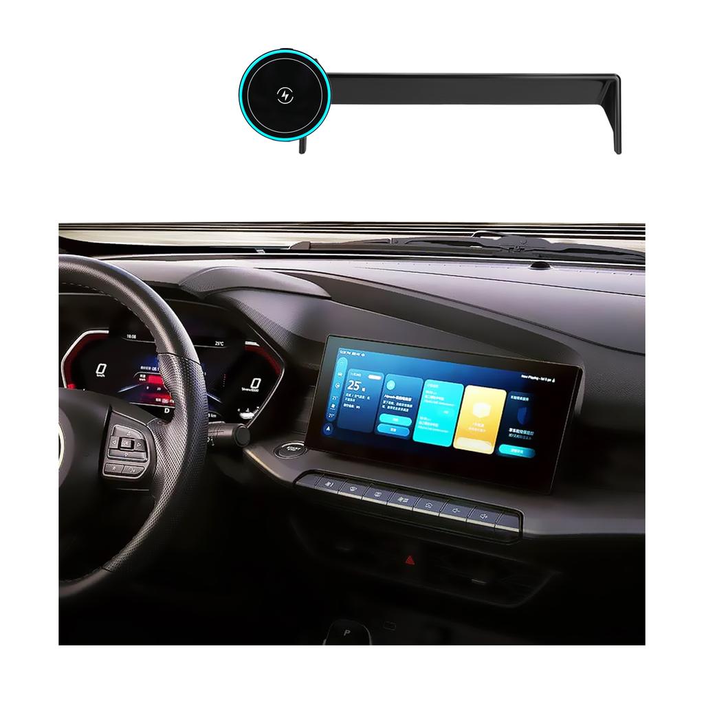 Для MG 5 MG5 GT 2022 2023 2024 Автомобильный держатель для телефона Клипса для крепления на экран Беспроводное зарядное устройство Индивидуальные аксессуары для основания экрана телефона