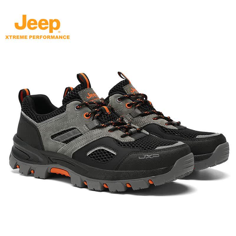 Jeep Мужская летняя дышащая сетчатая обувь Flyknit для активного отдыха и повседневной носки