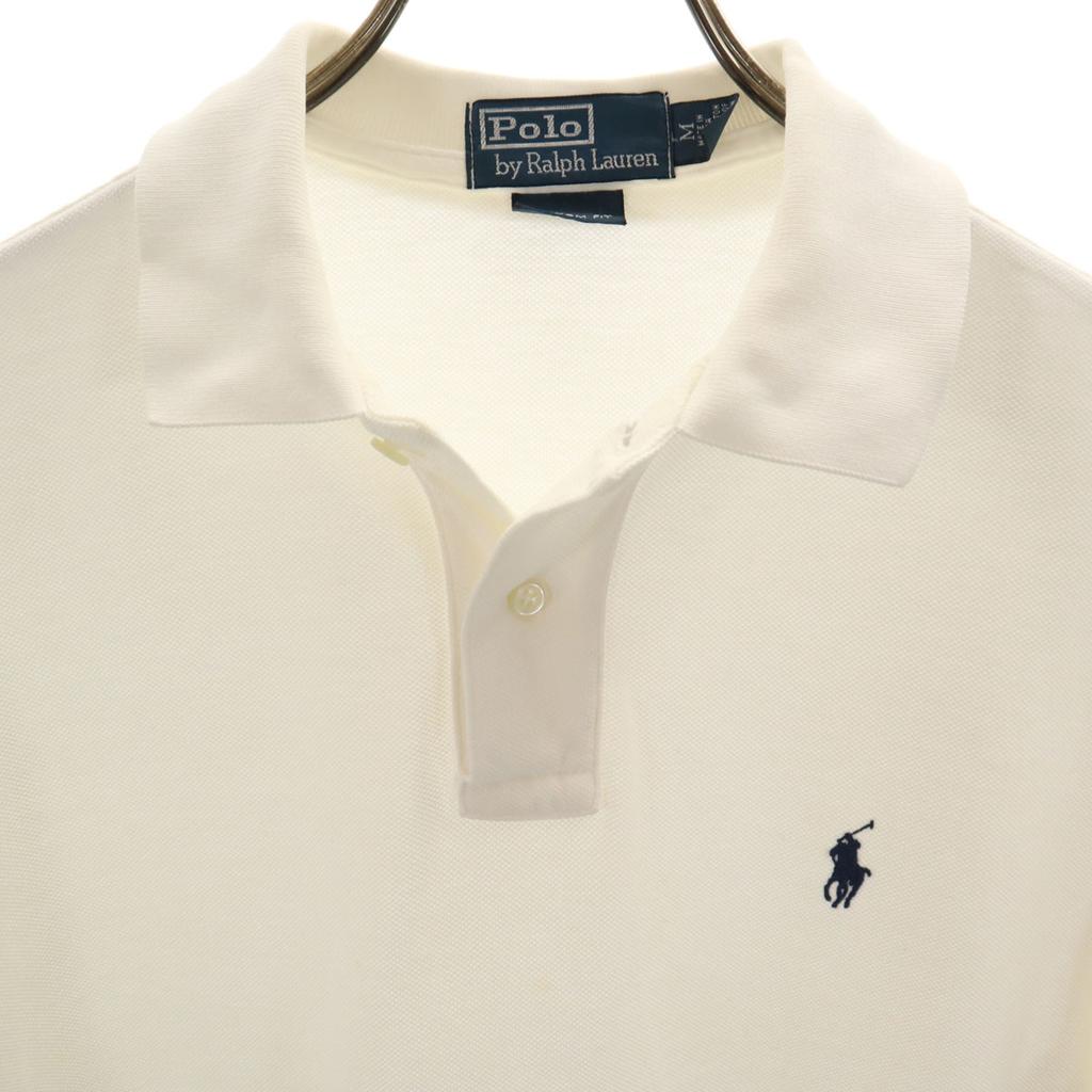 Polo by Ralph Lauren Short Sleeve Custom Fit Polo Shirt M White Men's Used