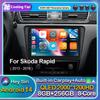 Автомагнитола Android 14 с CarPlay для VW Skoda Rapid 2013 2014 2015 2016 2017 2018 2019 Seat Toledo 2015 - 2018 GPS Мультимедийная Стереосистема