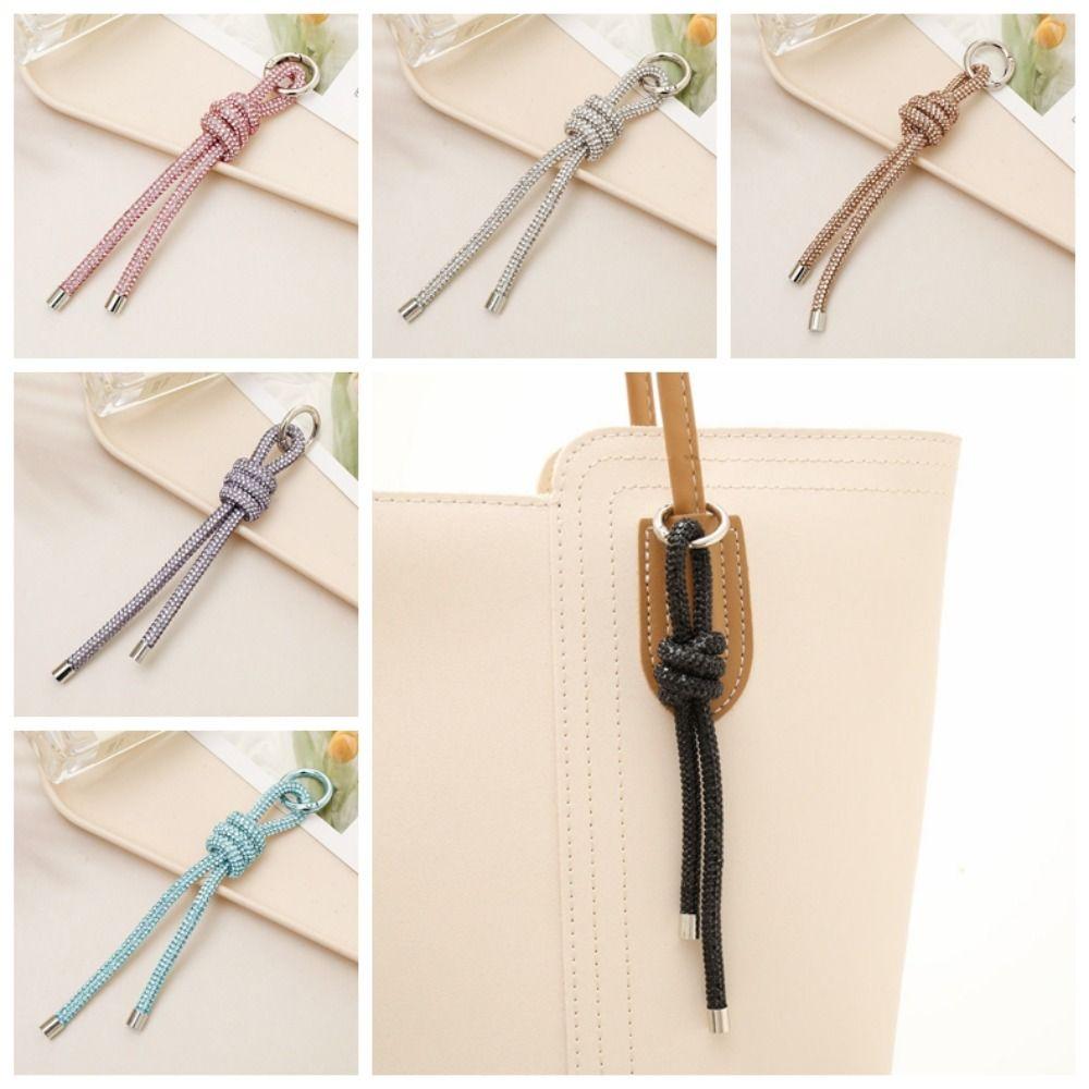 Shimmering Phone Rope Pendant DIY Handbag Accessories Luxury Car Keychain Gift