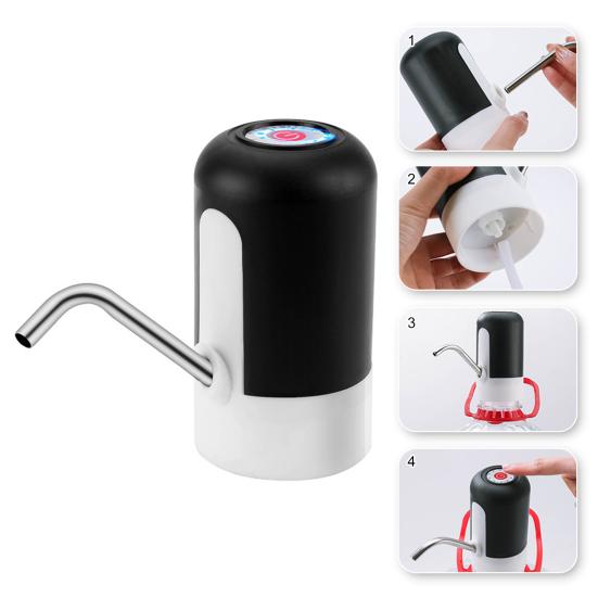 Насос для бутылки с водой, USB перезаряжаемый, 5-галлонная бутылка, автоматический переключатель дозатора воды, универсальный портативный электрический насос-кувшин для питьевой воды